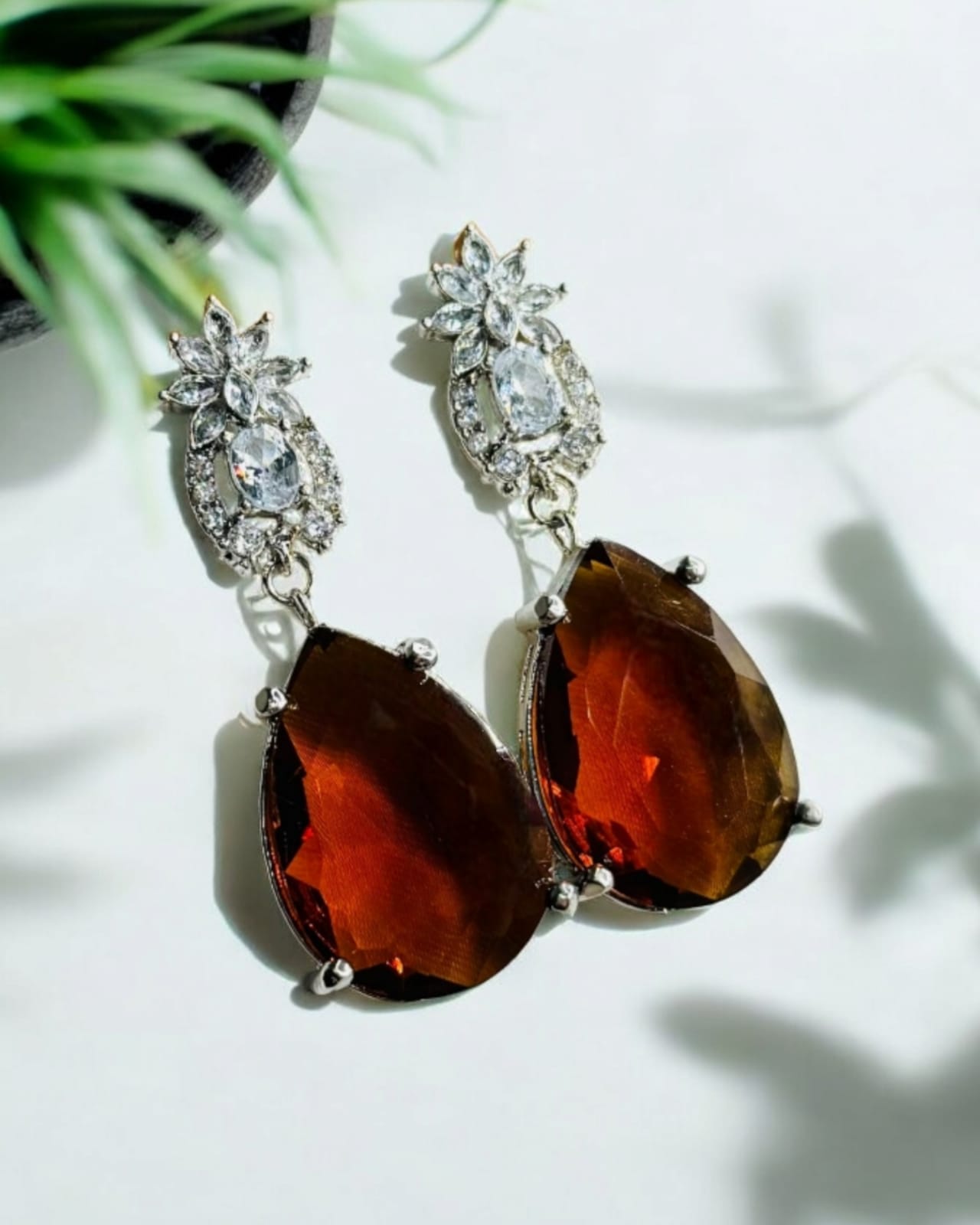 1 Carat 3D Doublet Stone Earrings